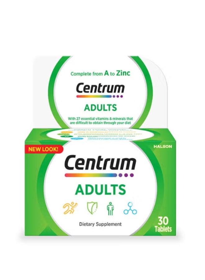 Centrum Adult Multivitamin, 30 Tablets - Image 1